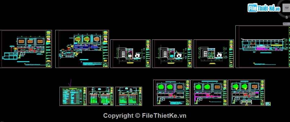 bản vẽ trạm biến áp,trạm 110kV kiểu GIS,Trạm biến áp GIS