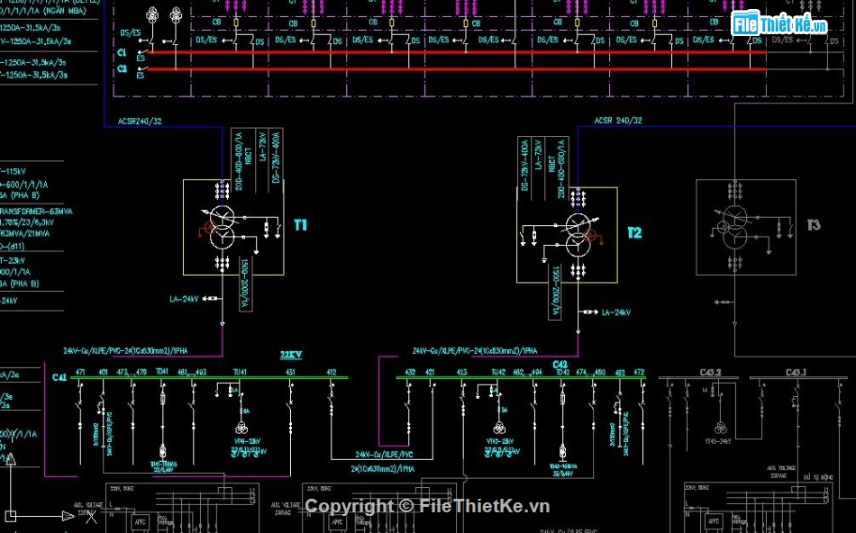 bản vẽ trạm biến áp,trạm 110kV kiểu GIS,Trạm biến áp GIS