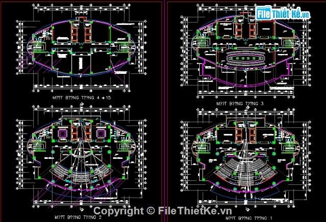 Bản vẽ cad Trung tâm,Bản vẽ autocad,văn phòng