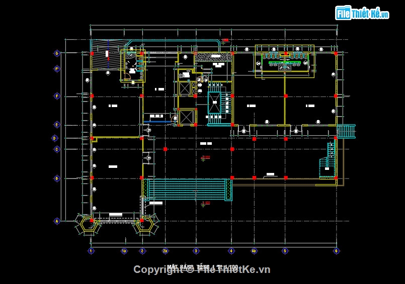 Bản vẽ cad trường mầm non,kiến trúc trường mầm non,bản vẽ trường mầm non