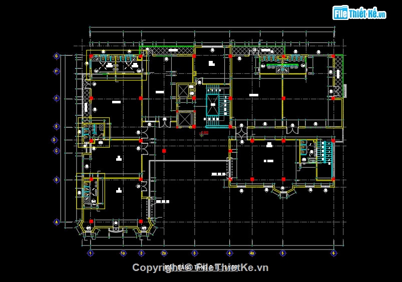 Bản vẽ cad trường mầm non,kiến trúc trường mầm non,bản vẽ trường mầm non