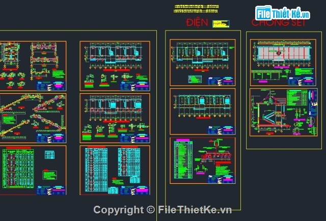 Trường tiểu học 2 tầng,bản vẽ trường học,trường học 2 tầng,nhà lớp học 2 tầng 8 phòng,Filethietke trường học 2 tầng