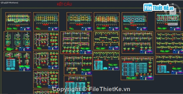 Trường tiểu học 2 tầng,bản vẽ trường học,trường học 2 tầng,nhà lớp học 2 tầng 8 phòng,Filethietke trường học 2 tầng