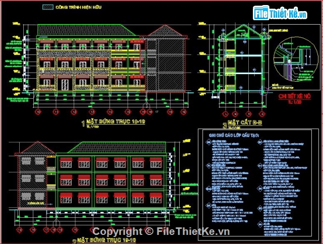 kiến trúc trường thị trấn,kết cấu trường tiểu học,mẫu bản vẽ trường học đẹp