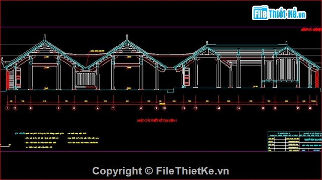 đình chùa  vẽ,tái tạo đình chùa,bản vẽ thiết kế đình chùa,bản vẽ chùa Đông Ngạc