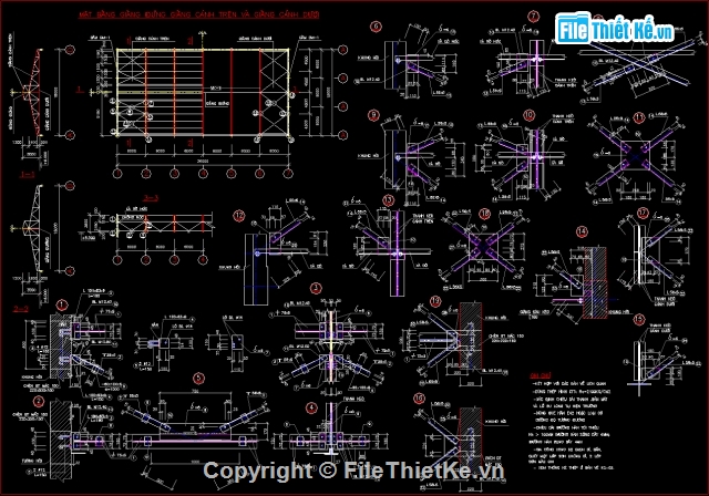 Bản vẽ khung kèo thép,vỉ kèo khẩu độ,Bản vẽ khung kèo,vì kèo thép hình,vì kèo thép khẩu độ 18m