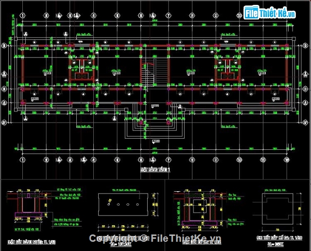 bản vẽ trường học,mặt bằng trường học,thiết kế trường học