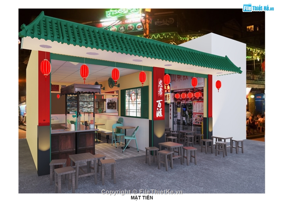 #hongkong,#3dsmax cafe,#ban ve quan cafe nho,#chau tinh tri,#model xe hu tiu mi,#model xe mi tau
