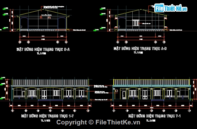 bản vẽ trường mầm non,cải tạo trường học,file cad trường