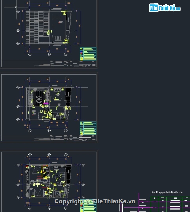 bản vẽ CAD biệt thự,bản vẽ cơ điện,hệ thống điện nhà phố,điện công trình,điện biệt thự,bản vẽ điện biệt thự