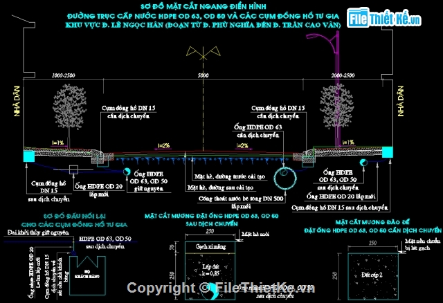 cấp thoát nước,cấp nước,Bản vẽ cấp thoát nước,thoát nước,đường cấp nước