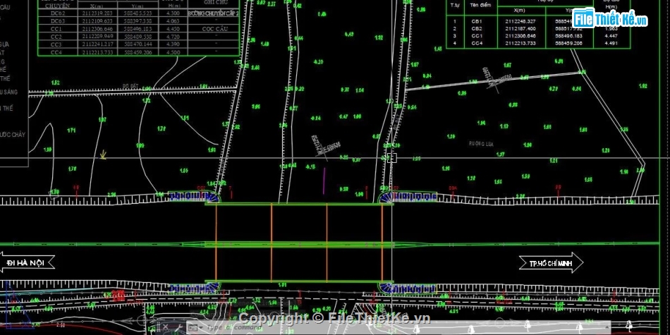 cầu dầm,bản vẽ cầu dầm,file cad cầu dầm
