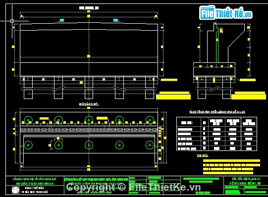 bản vẽ cầu,cầu bản rỗng,cầu bản