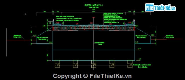 Bản vẽ,Bản vẽ cầu dầm,bản vẽ dầm bản,cầu dầm bản 1 nhịp 24m