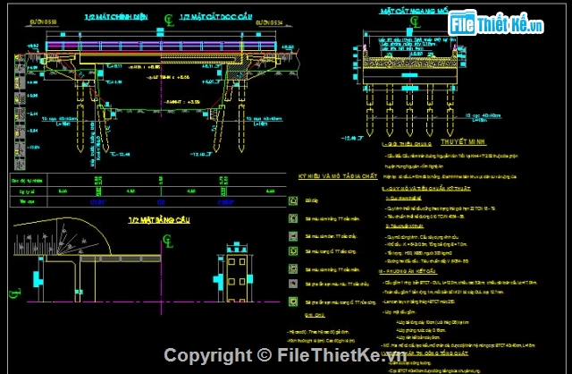Bản vẽ,Bản vẽ cầu dầm,bản vẽ dầm bản