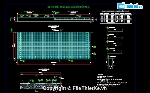 Bản vẽ,Bản vẽ cầu dầm,bản vẽ dầm bản,cầu dầm bản 1 nhịp L= 18m,nhịp L= 18m khổ cầu 11m