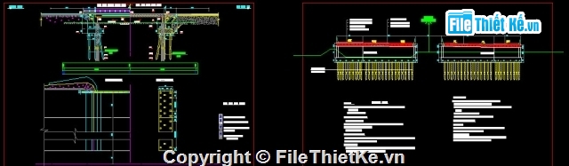 Bản vẽ,Bản vẽ cầu dầm,bản vẽ dầm bản,cầu dầm bản 1 nhịp L= 21m