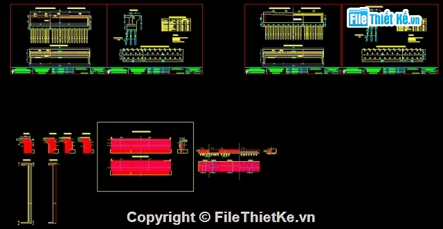 Bản vẽ,Bản vẽ cầu dầm,bản vẽ dầm bản,cầu dầm bản 1 nhịp L= 21m