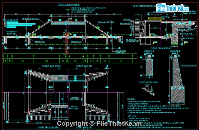 Bản vẽ,Bản vẽ cầu dầm,bản vẽ dầm bản