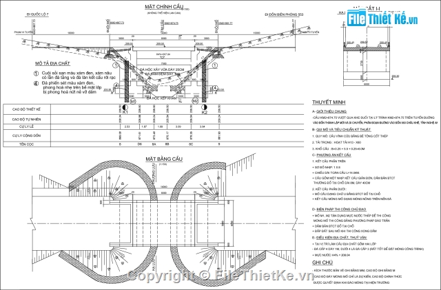 Bản vẽ,Bản vẽ cầu dầm,bản vẽ dầm bản,cầu dầm bản 1 nhịp L= 8m