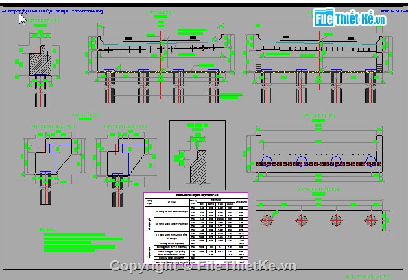 Bản vẽ,Bản vẽ cầu dầm,bản vẽ dầm bản