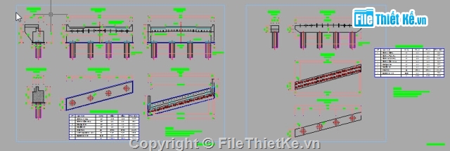 Bản vẽ,cầu dầm,bản vẽ dầm bản