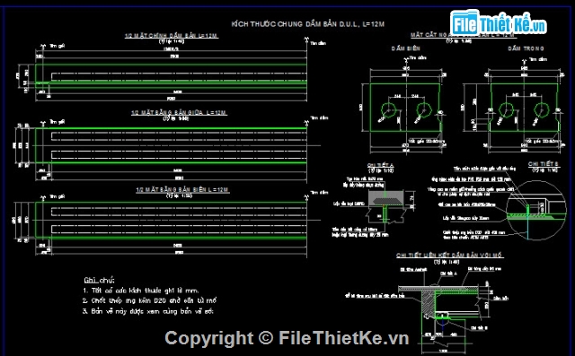 Bản vẽ,Bản vẽ cầu dầm,bản vẽ dầm bản