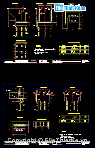 Bản vẽ,Bản vẽ cầu dầm,bê tông cốt thép,cầu dầm bản 6 nhịp L= 12m,cầu hưng lam