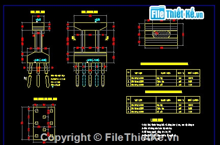 Bản vẽ,Bản vẽ cầu dầm,bê tông cốt thép,cầu dầm bản 6 nhịp L= 12m,cầu hưng lam