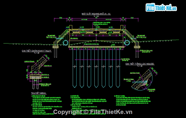bản vẽ cầu,Bản vẽ dầm T,bản vẽ super T,bản vẽ cầu đường,Bản vẽ cầu dầm,thiết kế cầu dầm bản T275 - L6m
