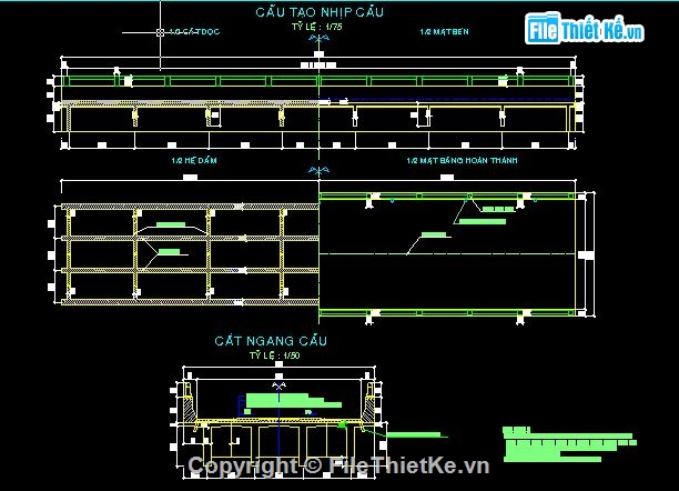 Bản vẽ dầm T,Bản vẽ dầm,dầm cầu chữ T,Bản vẽ cầu dầm