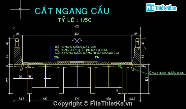 Bản vẽ dầm T,Bản vẽ dầm,dầm cầu chữ T,Bản vẽ cầu dầm