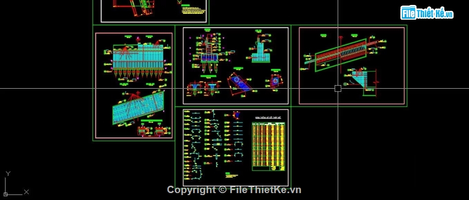 cầu dầm,Bản vẽ dầm,Bản vẽ cầu dầm