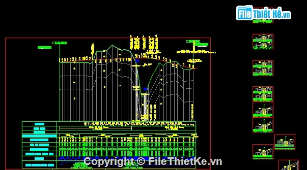 Bản vẽ,Bản vẽ cầu dầm,Bản vẽ dầm I,cầu dầm I 1 nhịp 20.7m