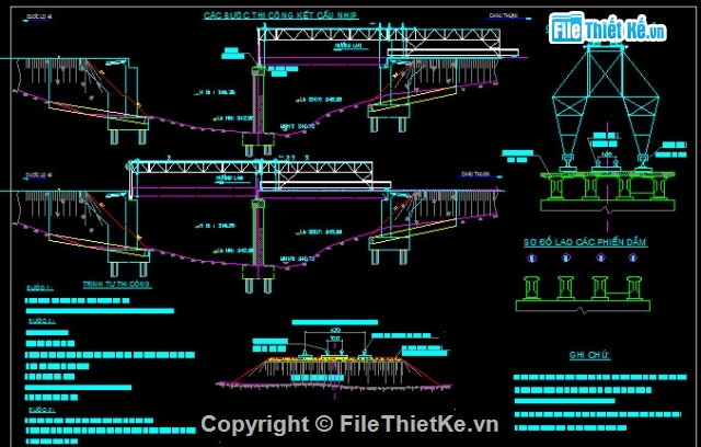 Bản vẽ,Bản vẽ cầu dầm,cầu dầm I,cầu dầm I 2 nhịp 24m,nhịp 24m khổ cầu 7m