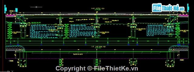 Bản vẽ,Bản vẽ cầu dầm,Bản vẽ dầm I