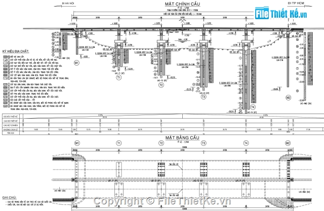 Bản vẽ,Bản vẽ cầu dầm,cầu dầm I