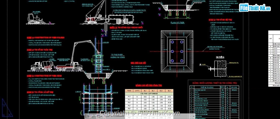 cầu dầm,Bản vẽ dầm,Bản vẽ cầu dầm