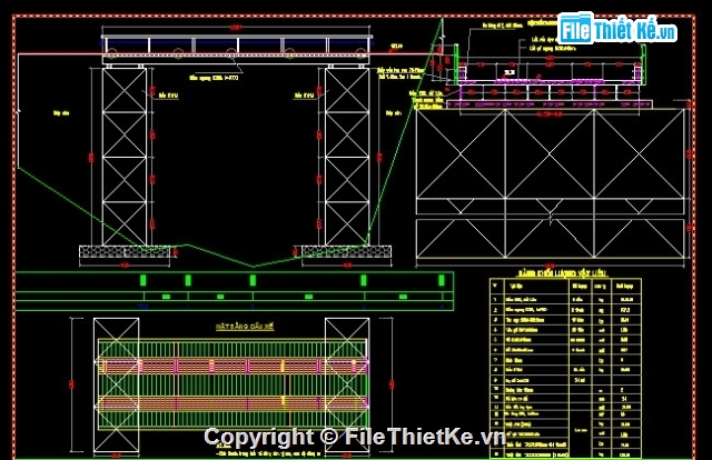 Bản vẽ,Bản vẽ cầu dầm,Bản vẽ dầm T