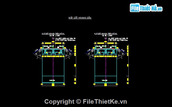 Bản vẽ,cầu dầm,Bản vẽ dầm T,bê tông cốt thép