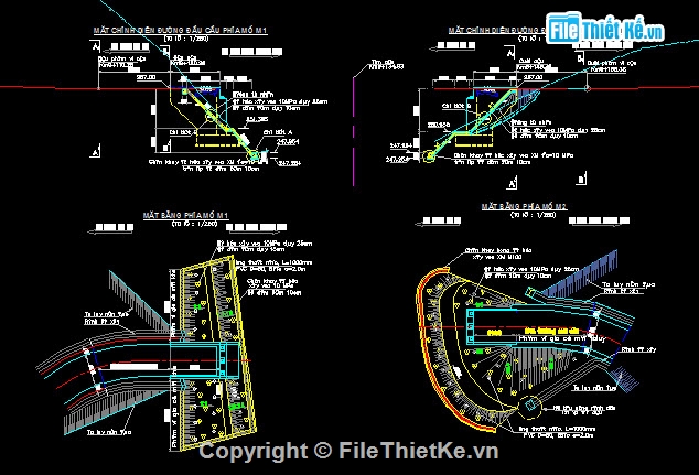 Bản vẽ,cầu dầm,Bản vẽ dầm T,bê tông cốt thép
