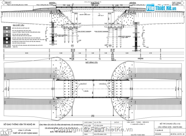 cầu dầm,cầu dầm T,bản vẽ cầu dầm T,cầu dầm T 1 nhịp 18m