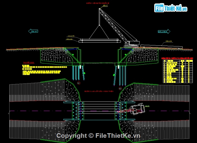 cầu dầm,cầu dầm T,bản vẽ cầu dầm T,cầu dầm T 1 nhịp 18m