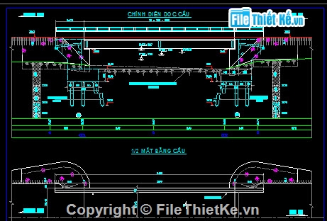 Bản vẽ,Bản vẽ cầu dầm,Bản vẽ dầm T