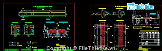 Bản vẽ,cầu dầm,Bản vẽ dầm T