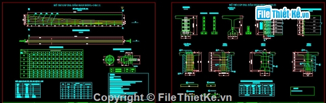Bản vẽ,cầu dầm,Bản vẽ dầm T