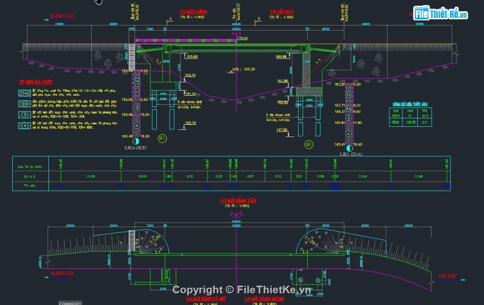 Bản vẽ dầm T,Bản vẽ cầu dầm,bản vẽ cầu dầm 33m
