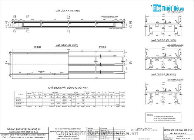 cầu dầm,cầu dầm T,bản vẽ cầu dầm T,cầu dầm T 1 nhịp 33m
