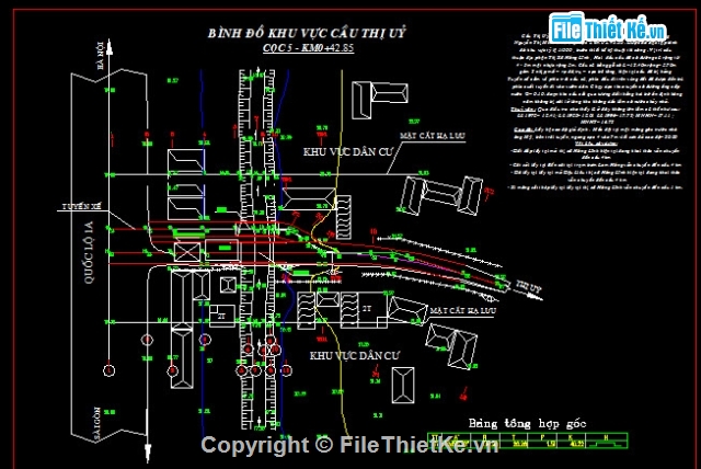 Bản vẽ,Bản vẽ cầu dầm,cầu dầm T 1 nhịp 9m