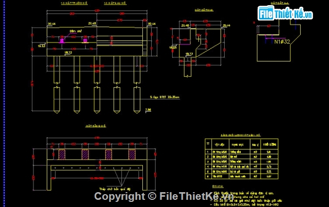 Bản vẽ,Bản vẽ cầu dầm,cầu dầm T 1 nhịp 9m